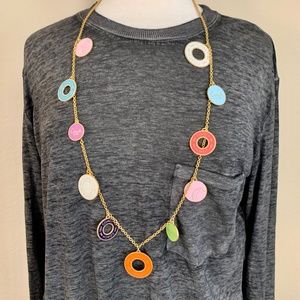 Coach Signature Enamel Necklace